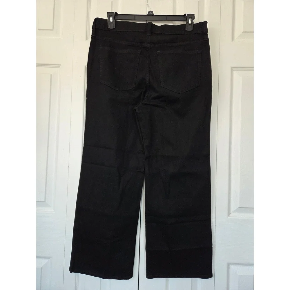 J. Crew‎ Slim Wide Jeans High Rise Womens 31 Black NWT $148 CN277